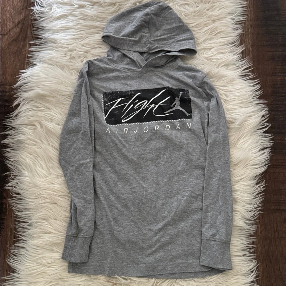 Trendy Gray Air Jordan Hoodie